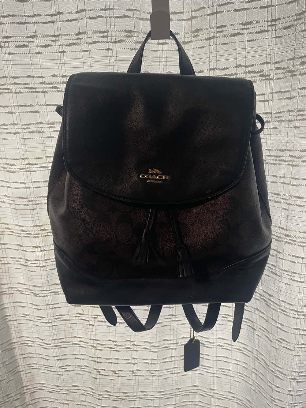 Coach Elle Backpack In Signature Canvas
